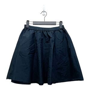 Eileen Fisher The Fisher Project Cotton Black A-Line Mini Skater Skirt Size XS